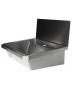 Preview: Edelstahl Waschbecken 600 mm mit Spritzschutz Preview: Edelstahl Waschbecken 600 mm mit Spritzschutz