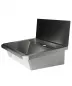 Preview: Edelstahl Waschbecken 600 mm mit Spritzschutz Preview: Edelstahl Waschbecken 600 mm mit Spritzschutz