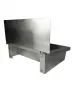 Preview: Edelstahl Waschbecken 600 mm mit Spritzschutz Preview: Edelstahl Waschbecken 600 mm mit Spritzschutz