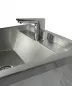 Preview: Edelstahl Waschbecken 600 mm mit Spritzschutz Preview: Edelstahl Waschbecken 600 mm mit Spritzschutz