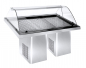 Preview: Gekühlte Fischvitrine 1.9 – Edelstahl, LED, -5 °C, fahrbar