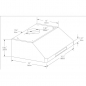 Preview: Wandhaube Edelstahl 900