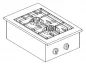 Preview: Gasherd 2-flammig, 3,5 kW + 5,5 kW, 9 kW gesamt, Tischgerät Preview: Gasherd 2-flammig, 3,5 kW + 5,5 kW, 9 kW gesamt, Tischgerät