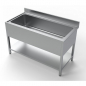 Preview: Spültisch 1400 Edelstahl 430 – Becken 1280x510x300 mm