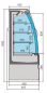 Preview: Kühlvitrine Noah Mit Schiebetüren 1.5
