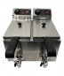 Preview: Doppelfritteuse 2×4 L – Profi-Tischfritteuse mit zwei Kammern Preview: Doppelfritteuse 2×4 L – Profi-Tischfritteuse mit zwei Kammern