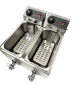 Preview: Doppelfritteuse 2×4 L – Profi-Tischfritteuse mit zwei Kammern Preview: Doppelfritteuse 2×4 L – Profi-Tischfritteuse mit zwei Kammern