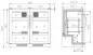 Mobile Preview: Barkühlschrank Schwarz 2 Komplette Glastüren