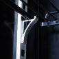 Preview: KÜHLSCHRANK 2 GLASTÜREN SCHWARZ NAP-850