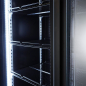 Preview: KÜHLSCHRANK 2 GLASTÜREN SCHWARZ NAP-850