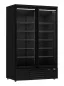 Preview: Kühlschrank 2 Glastüren Schwarz Jde-1000R Bl