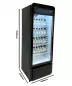 Preview: Glastürkühlschrank – 240 L, schwarz, LED, +1 bis +10 °C Preview: Glastürkühlschrank – 240 L, schwarz, LED, +1 bis +10 °C