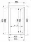 Preview: Combisteel Barkühler Schwarz 3 Türen | 500 Liter | B1940 x T550 x H950 mm