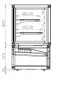 Mobile Preview: Combisteel Umluft Kühlvitrine 300 Liter Schwarz | B800 x T780 x H1300 mm