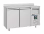 Preview: 600 Kühltisch 2 Türenmit Schublade Für Kaffee