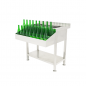 Preview: Cocktailbarstation Edelstahl 900 mm mit Speed Rail & Eisschale – Kompakte Barstation