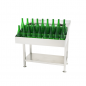 Preview: Cocktailbarstation Edelstahl 900 mm mit Speed Rail & Eisschale – Kompakte Barstation