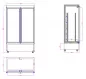 Preview: Tiefkühlschrank 888 l – 2 Glastüren – Umluft – LED Preview: Tiefkühlschrank 888 l – 2 Glastüren – Umluft – LED