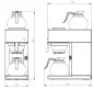 Preview: Kaffeemaschine mit 2 Glaskannen 1,8 L – 100 Tassen/Stunde Preview: Kaffeemaschine mit 2 Glaskannen 1,8 L – 100 Tassen/Stunde