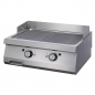 Preview: Hochwertige Grillplatte gerilltes Chrom Doppelgerät 90cm tief Gas