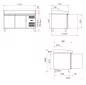 Preview: Pizzatisch 151 cm – 2 Türen – Granitplatte – Umluft Preview: Pizzatisch 151 cm – 2 Türen – Granitplatte – Umluft