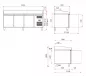 Preview: Pizzatisch 202 cm – 3 Türen – Granitplatte – Umluft – 580 l Preview: Pizzatisch 202 cm – 3 Türen – Granitplatte – Umluft – 580 l