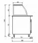 Preview: Salattheke (Dönertheke) | 4 x 1/1GN | B1500 x T850 x H1300 mm | Bordeaux-Schwarz Preview: Salattheke (Dönertheke) | 4 x 1/1GN | B1500 x T850 x H1300 mm | Bordeaux-Schwarz