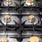 Preview: Gasherd – 44kW, 6 Brenner, Edelstahl, Gusseisenroste