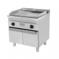 Preview: Elektro-Grillplatte E70GP20 Serie 700 1/2 glatt 1/2 gerillt Chrom