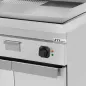 Preview: Elektro-Grillplatte Serie 700 1/2 glatt 1/2 gerillt Chrom