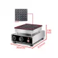 Preview: Poffertjes Waffeleisen – 25 Stück Ø4,5 cm – 0,9 kW – Tischgerät – Combisteel