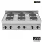 Preview: Elektroherd 650Line E65C60B 6 Kochfelder Edelstahl Gusseisen 2,6kW