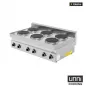 Preview: Elektroherd 650Line E65C60B 6 Kochfelder Edelstahl Gusseisen 2,6kW