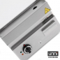 Preview: Elektro-Bratplatte UNNI-COOKING 650 Chrom Edelstahl, EGO-Thermostat
