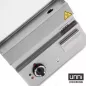 Preview: Elektro-Bratplatte UNNI-COOKING 650 Chrom Edelstahl, EGO-Thermostat