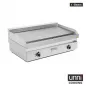 Preview: Elektrogrillplatte Edelstahl glatt 100-300°C 650