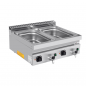 Preview: Bain Marie 700 Serie E70B20B elektrisch 2 Becken GN 1/1 3kW