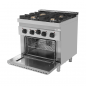 Preview: Gasherd 700 E70FG020 mit 4 Brennern und Elektro-Backofen