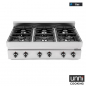 Preview: Gaskochfeld G65C6B 650Line – 6,5 kW italienische Brenner, Doppelüberlappungsflamme