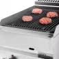 Preview: Lavasteingrill UnniCooking 650 LINE Gas Edelstahlbrenner Lavasteine
