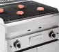 Preview: Lavasteingrill UnniCooking 650 LINE mit Edelstahlbrenner und Lavasteinen