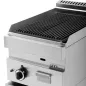 Preview: Lavasteingrill UnniCooking 650 LINE Gas Edelstahlbrenner Lavasteine