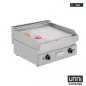 Preview: Gas-Bratplatten UNNI-COOKING 650 Serie Edelstahl 1/3 geriffelt 2/3 glatt