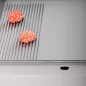 Preview: Gas-Bratplatten UNNI-COOKING 650 Serie Edelstahl 1/3 geriffelt 2/3 glatt
