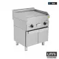 Preview: Gas-Bratplatte 650 SERIES glatt mit Röhrenbrenner