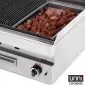 Preview: Lavasteingrill UnniCooking 650 LINE mit Edelstahlbrenner und Lavasteinen
