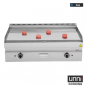 Preview: Gas-Bratplatte UNNI-COOKING 650 Chrom Edelstahl Antihaft Gastronomie