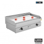 Preview: Gas-Bratplatte UNNI-COOKING 650 Chrom Edelstahl Antihaft Gastronomie