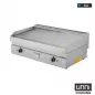 Preview: Gas-Bratplatten 650 SERIES glatt Edelstahl mit Röhrenbrenner