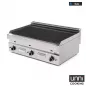 Preview: Lavasteingrill 650 LINE – Edelstahlbrenner, Lavasteine